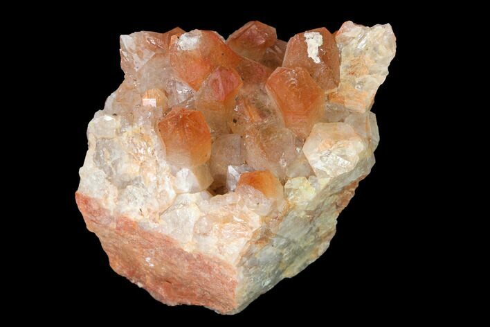 Natural, Red Quartz Crystal Cluster - Morocco #142929